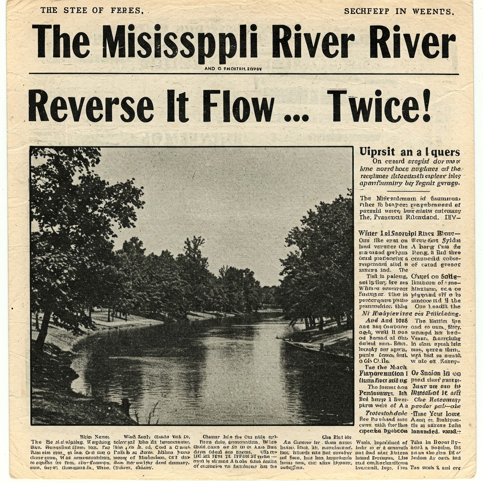 The Mississippi River Reversed Its Flow… Twice!