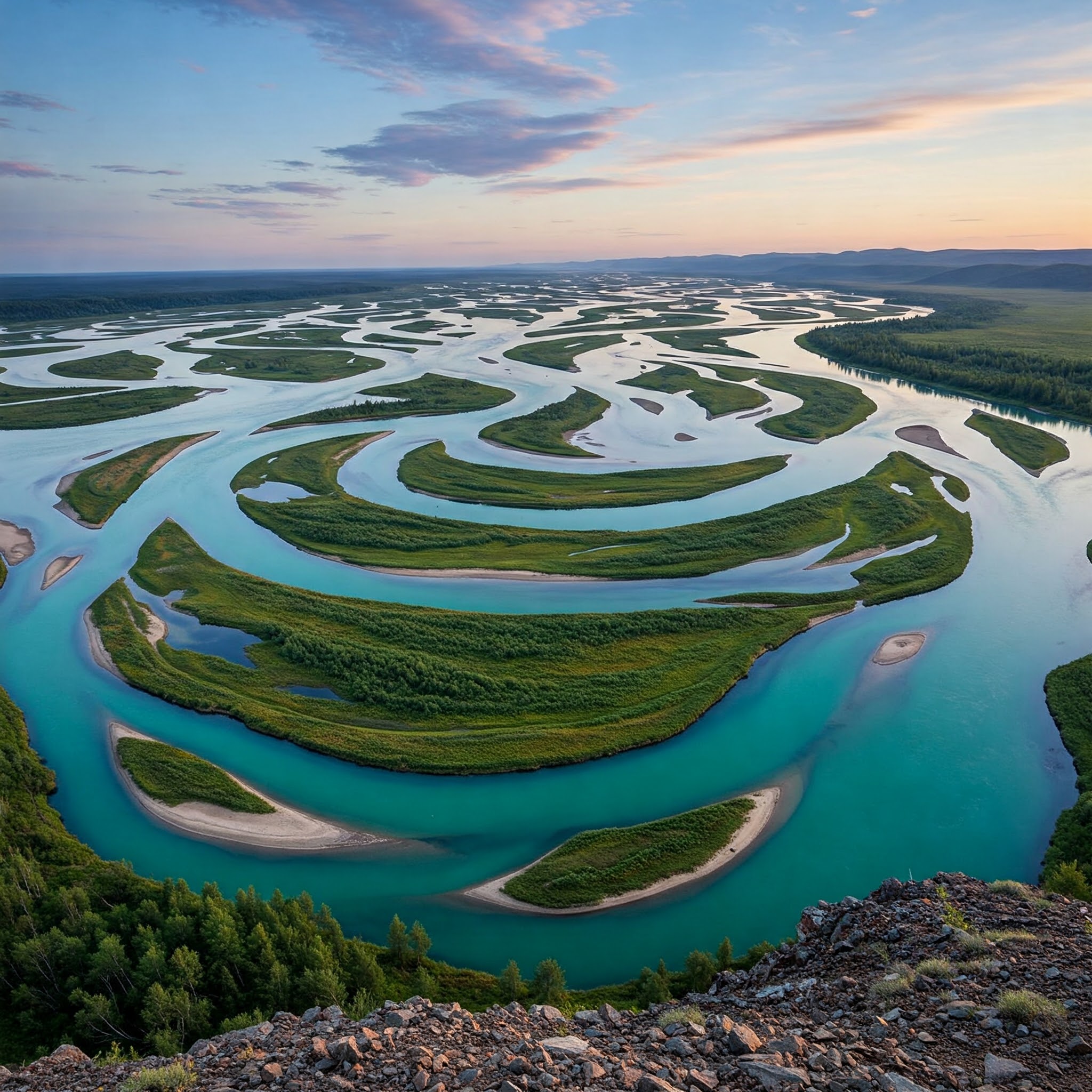 The Lena River Has One of the Most Stunning Deltas
