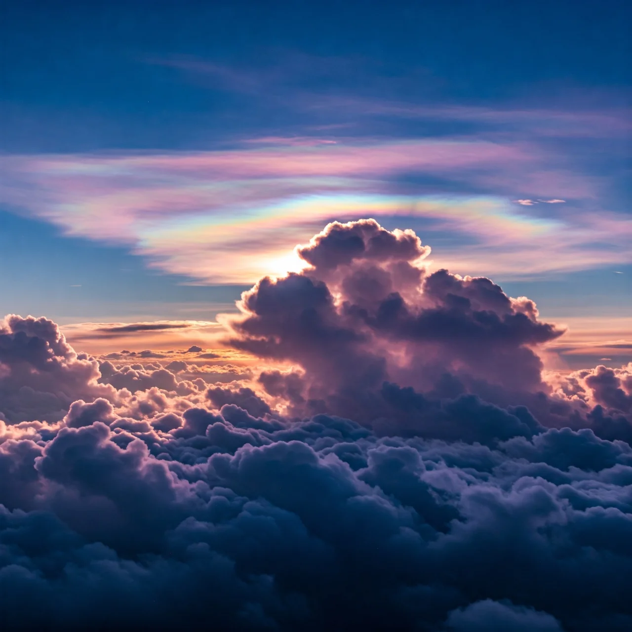 13. Cloud Iridescence: Mother-of-Pearl Skies