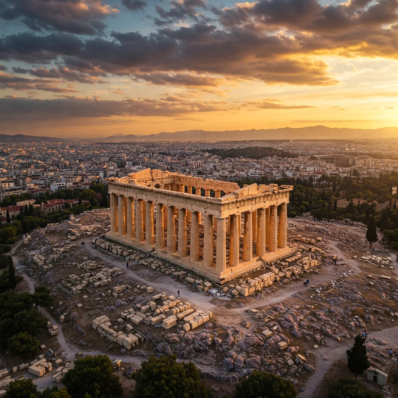 10. The Parthenon Was Blown Up by Accident