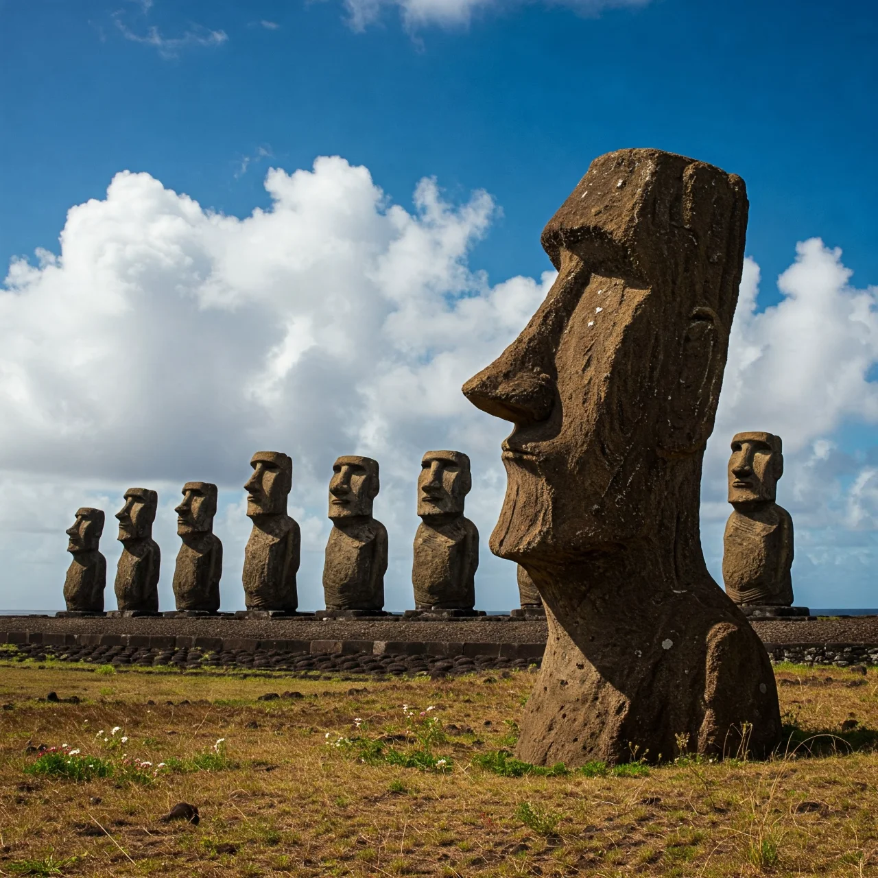 14. Easter Island’s Moai Walked—Sort Of