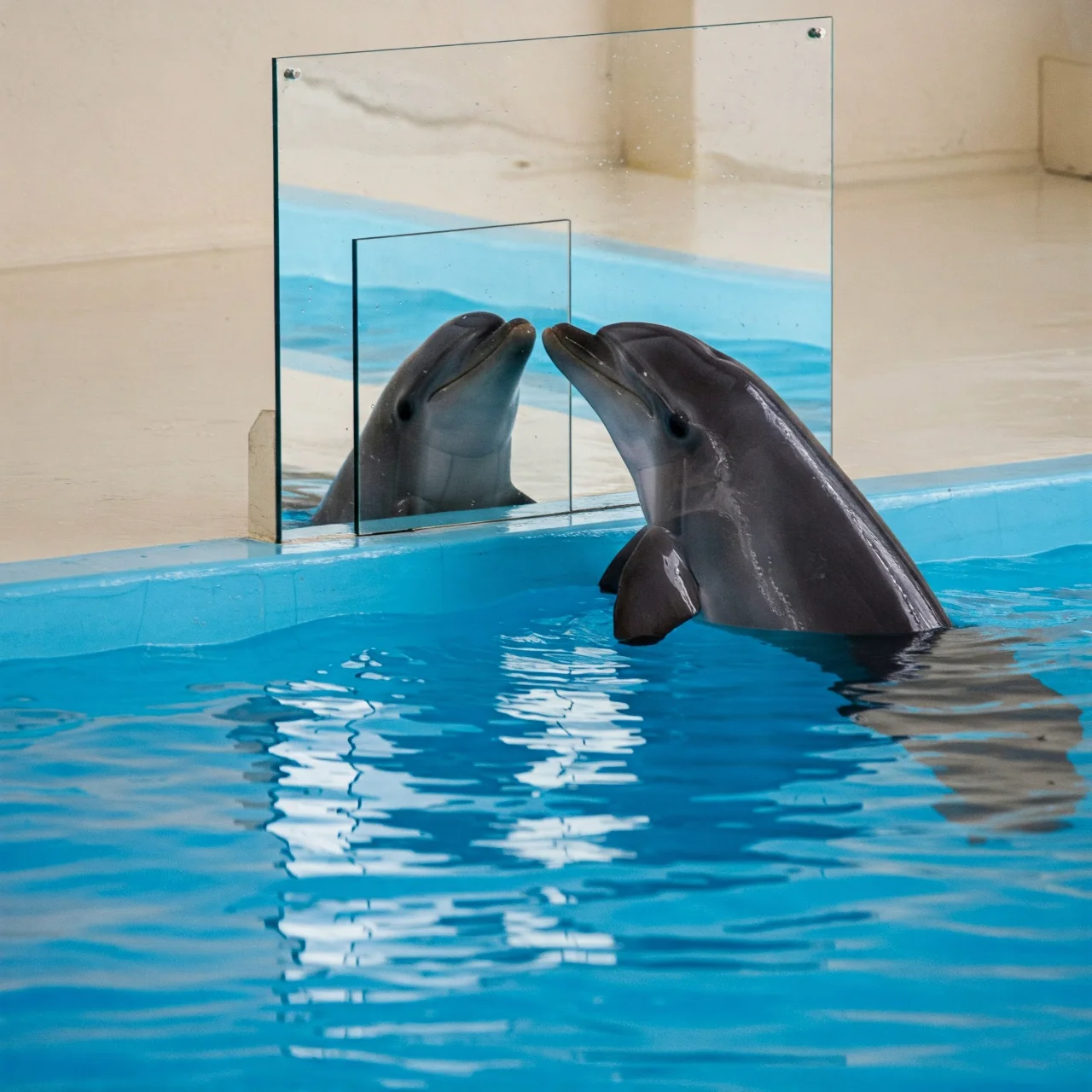 2. Mirror, Mirror on the Sea: Dolphins Exhibit Self-Awareness โ They Recognize Themselves in Reflections!