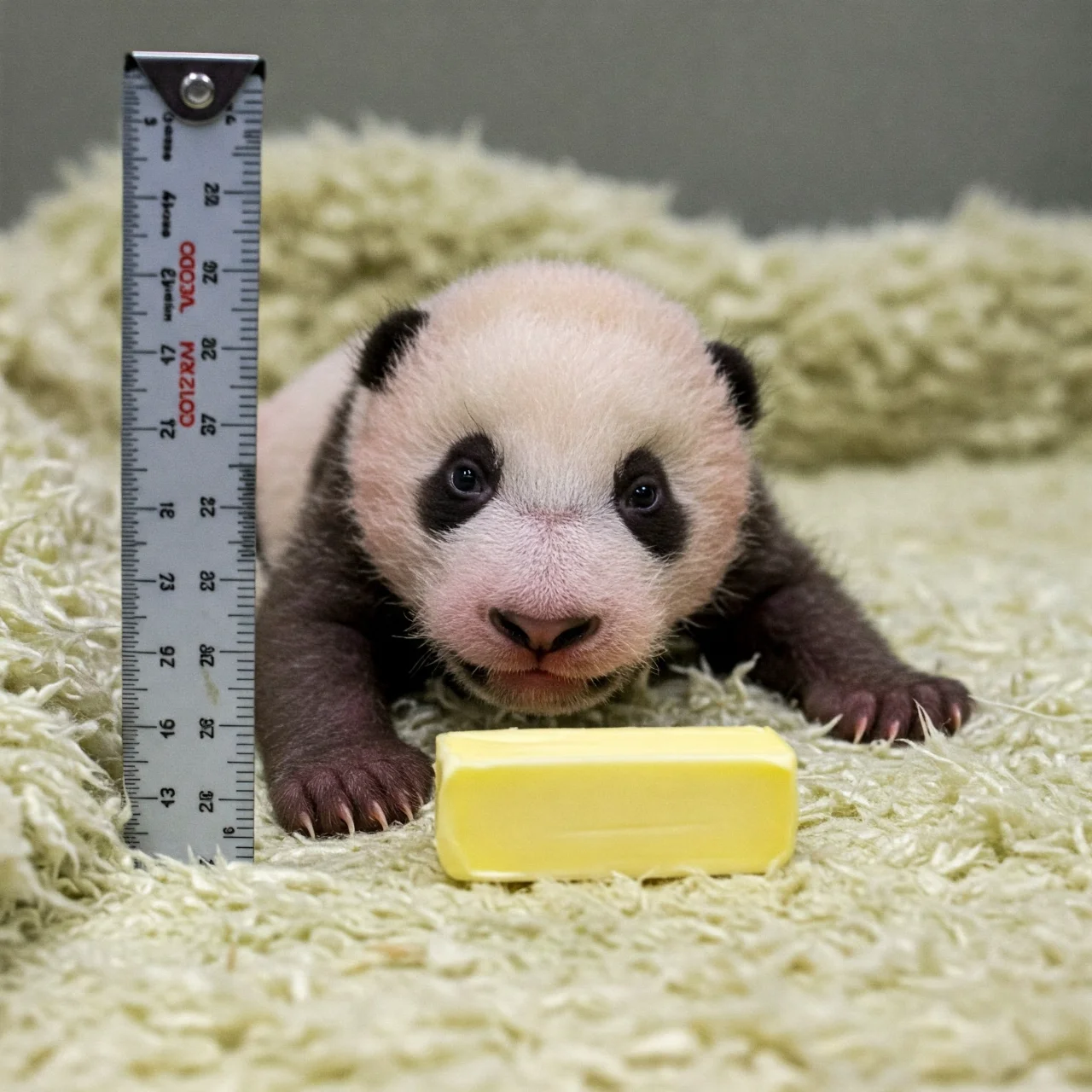 Newborn Pandas Are Smaller Than a Butter Stick