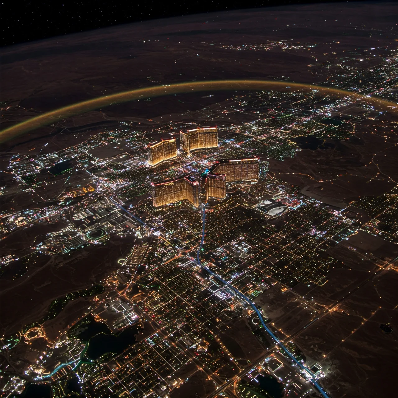Fact 12: Las Vegas is Brighter Than Any Other City on Earth From Space