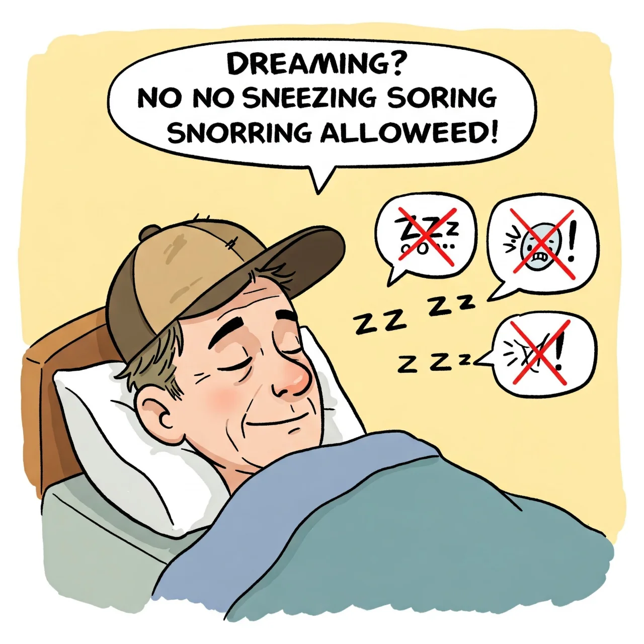 You Can't Sneeze or Snore While Dreaming in REM Sleep