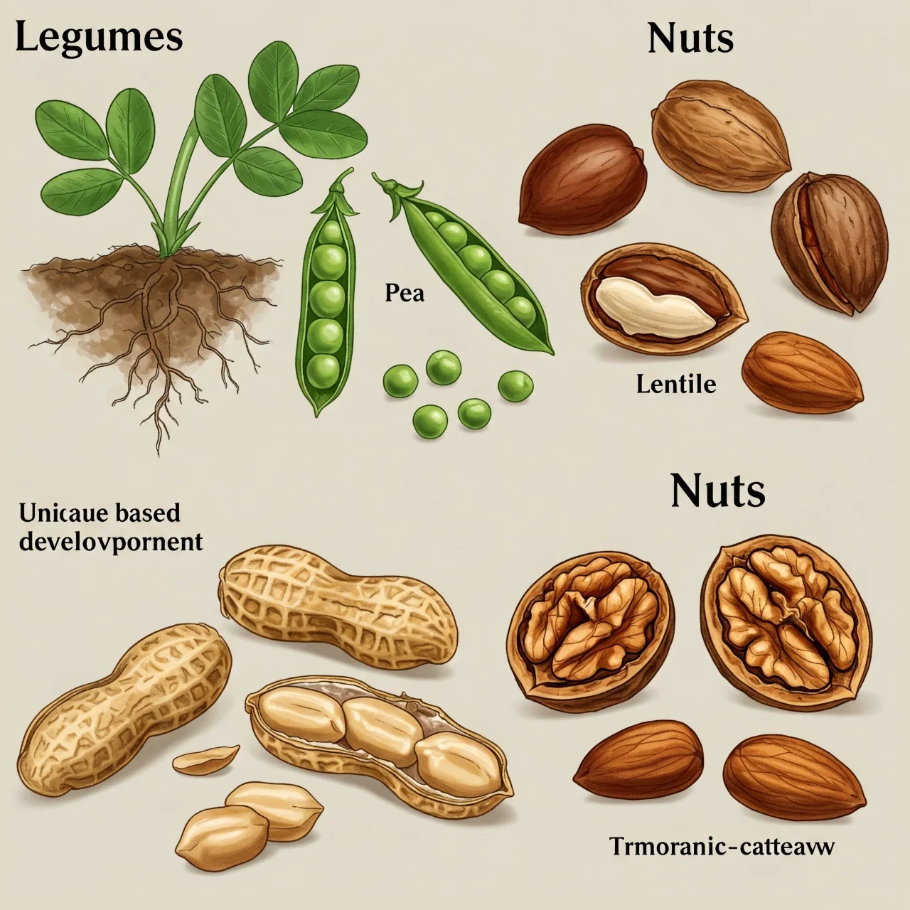 Peanuts Aren't Nuts: Legumes in Disguise