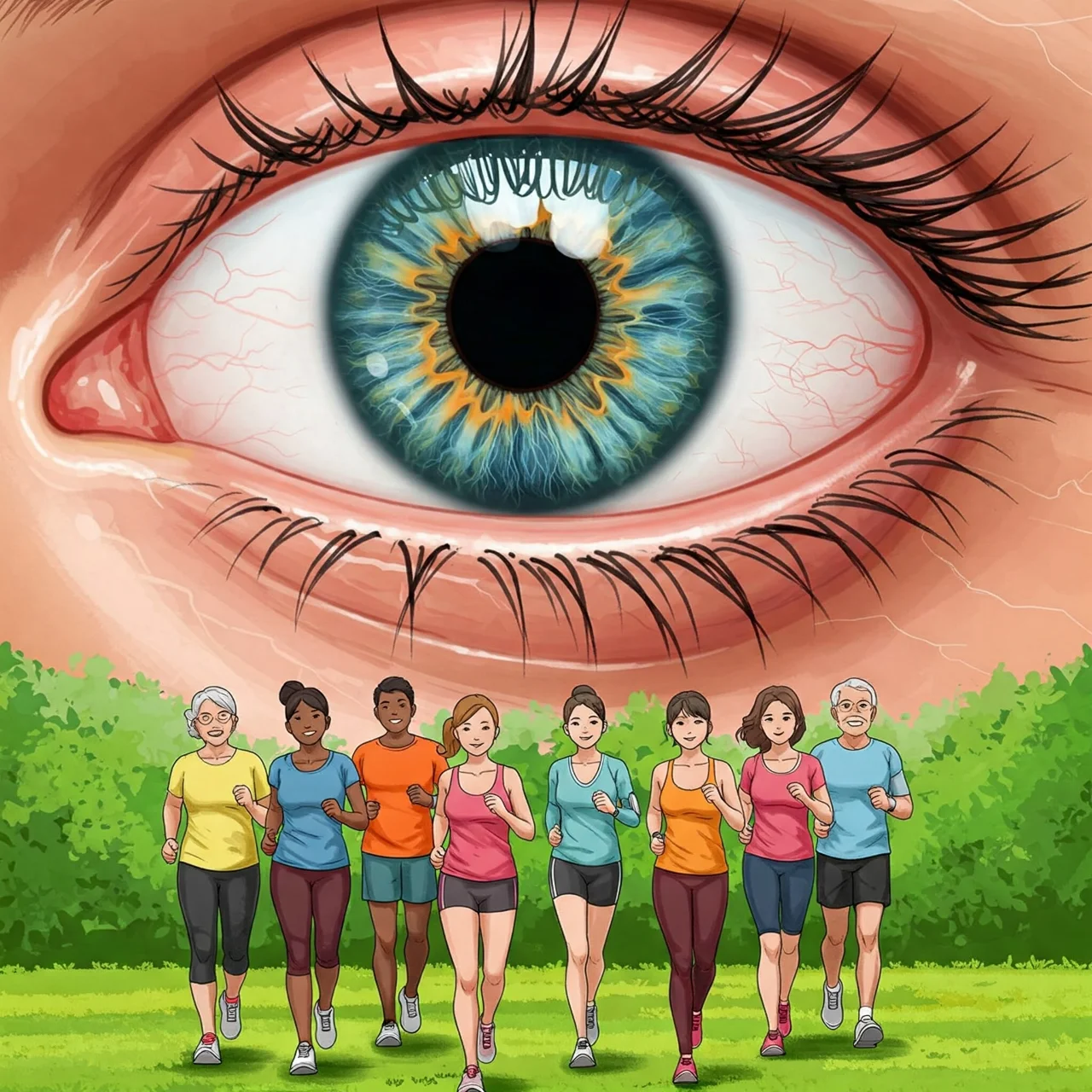 Walking Improves Vision