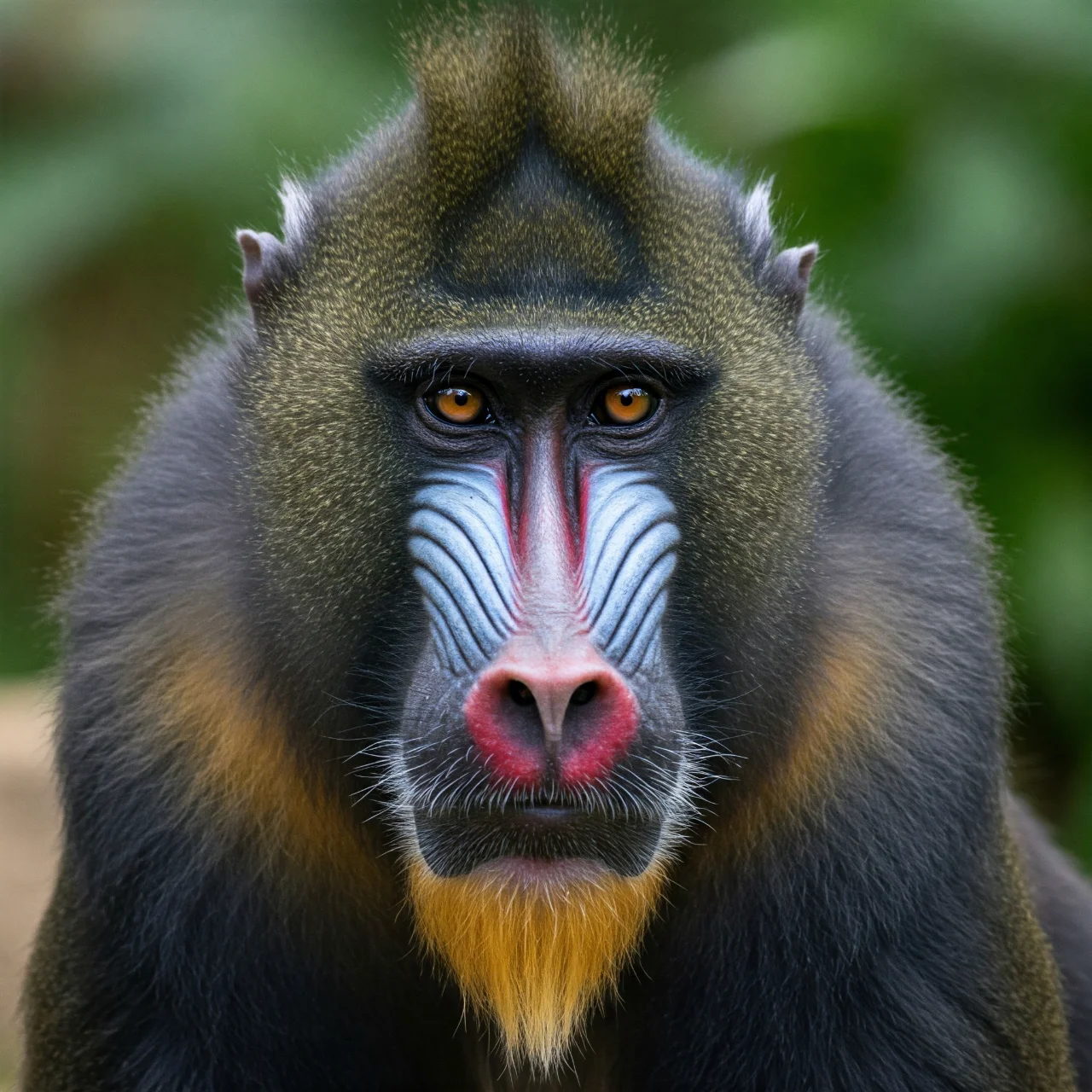 Fact 14: Mandrills are the World's Most Colorful Monkeys