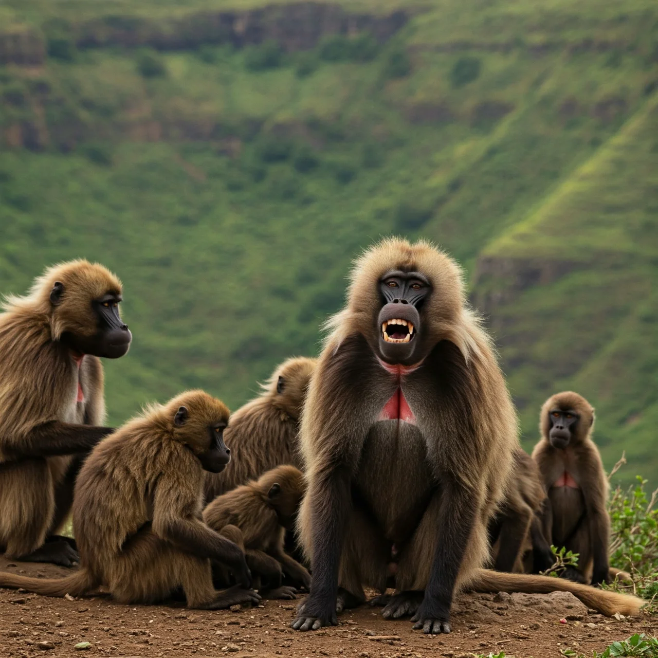 Fact 21: Gelada Baboons 'Laugh' to Diffuse Tension