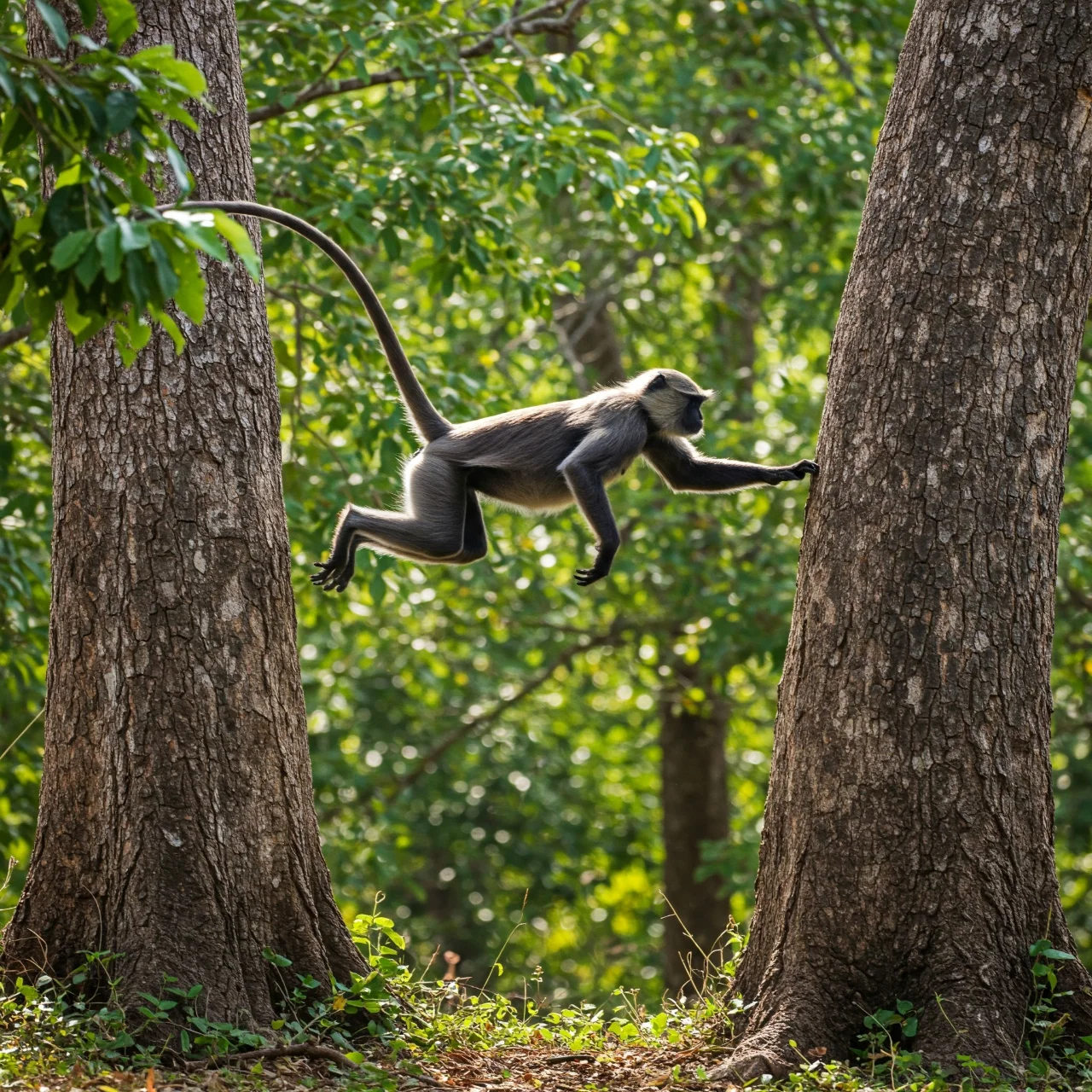 Fact 24: Langurs Can Jump Remarkably Far