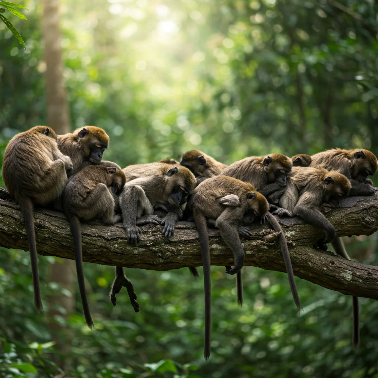 Fact 35: Monkeys have complex sleep patterns