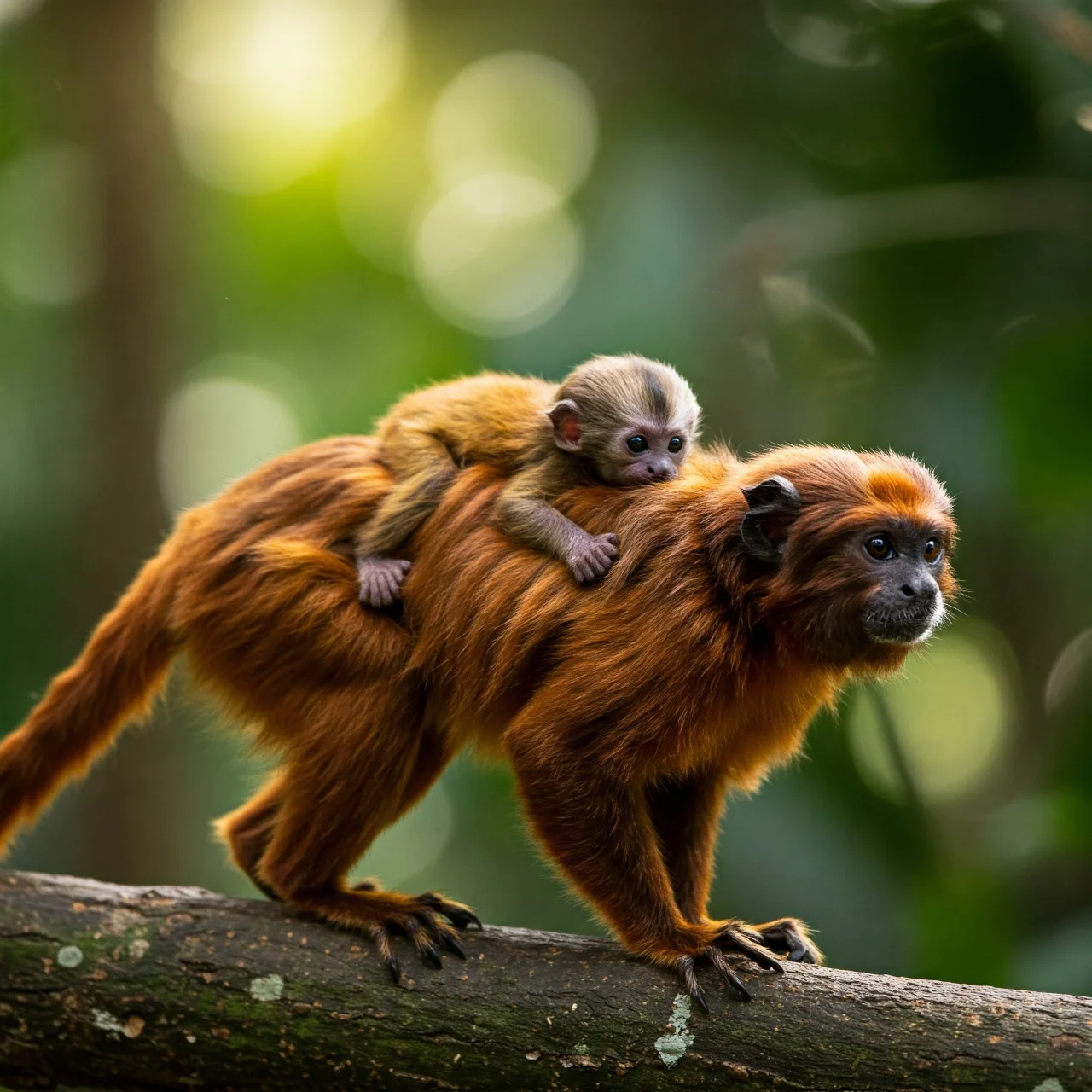 Fact 45: Tamarin Monkeys Often Carry Their Babies on Their Backs