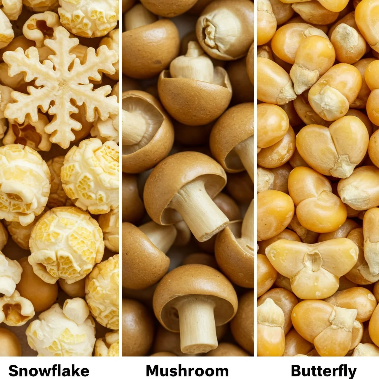 Popcorn Kernel Shapes & Popping Quality