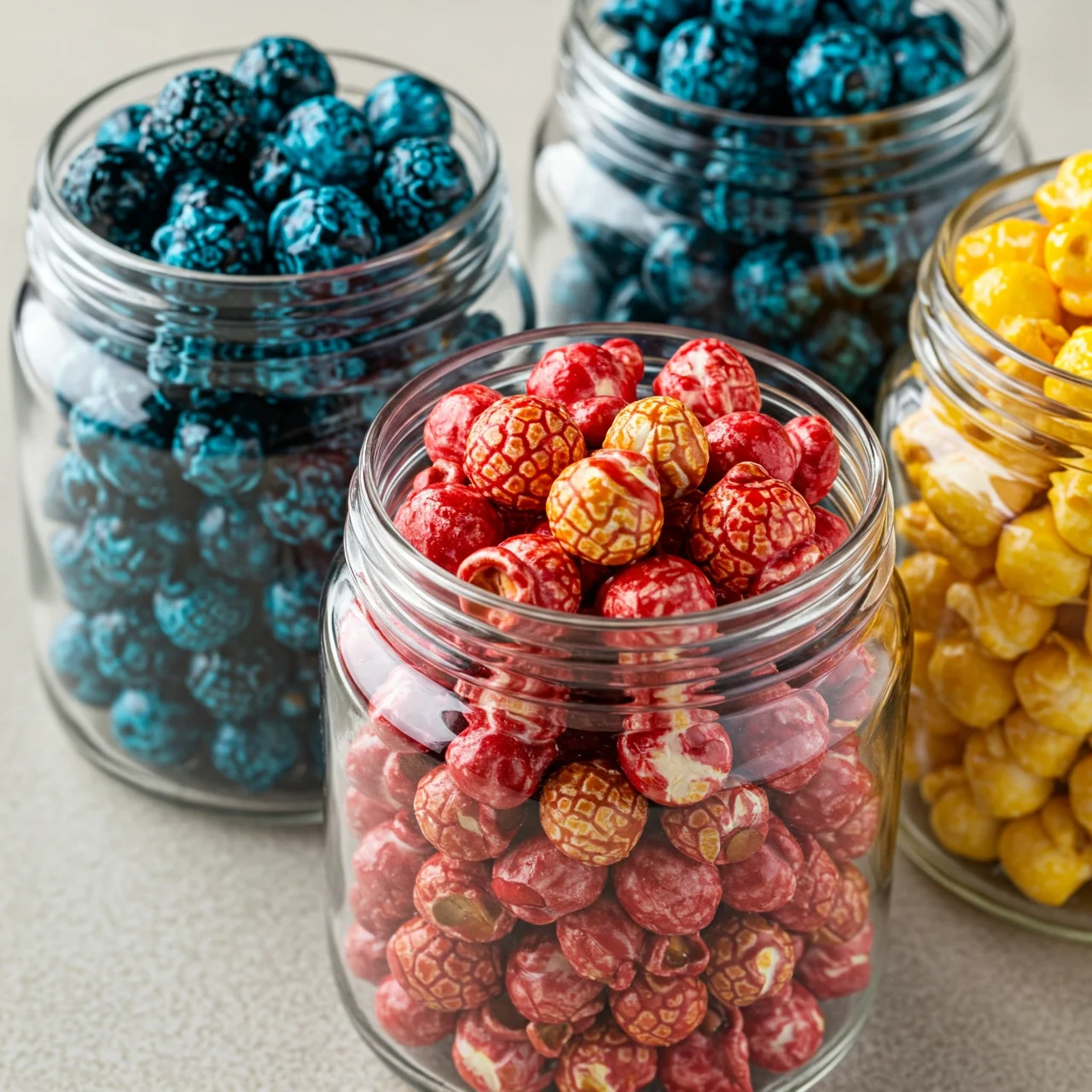 Colored Popcorn: A Natural Phenomenon
