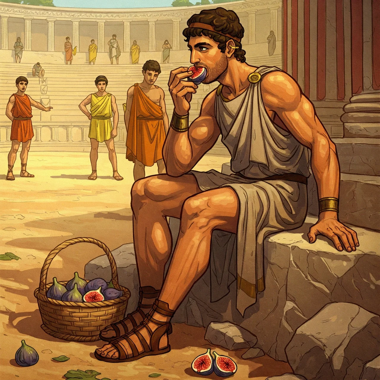 Ancient Greek Athletes & Figs
