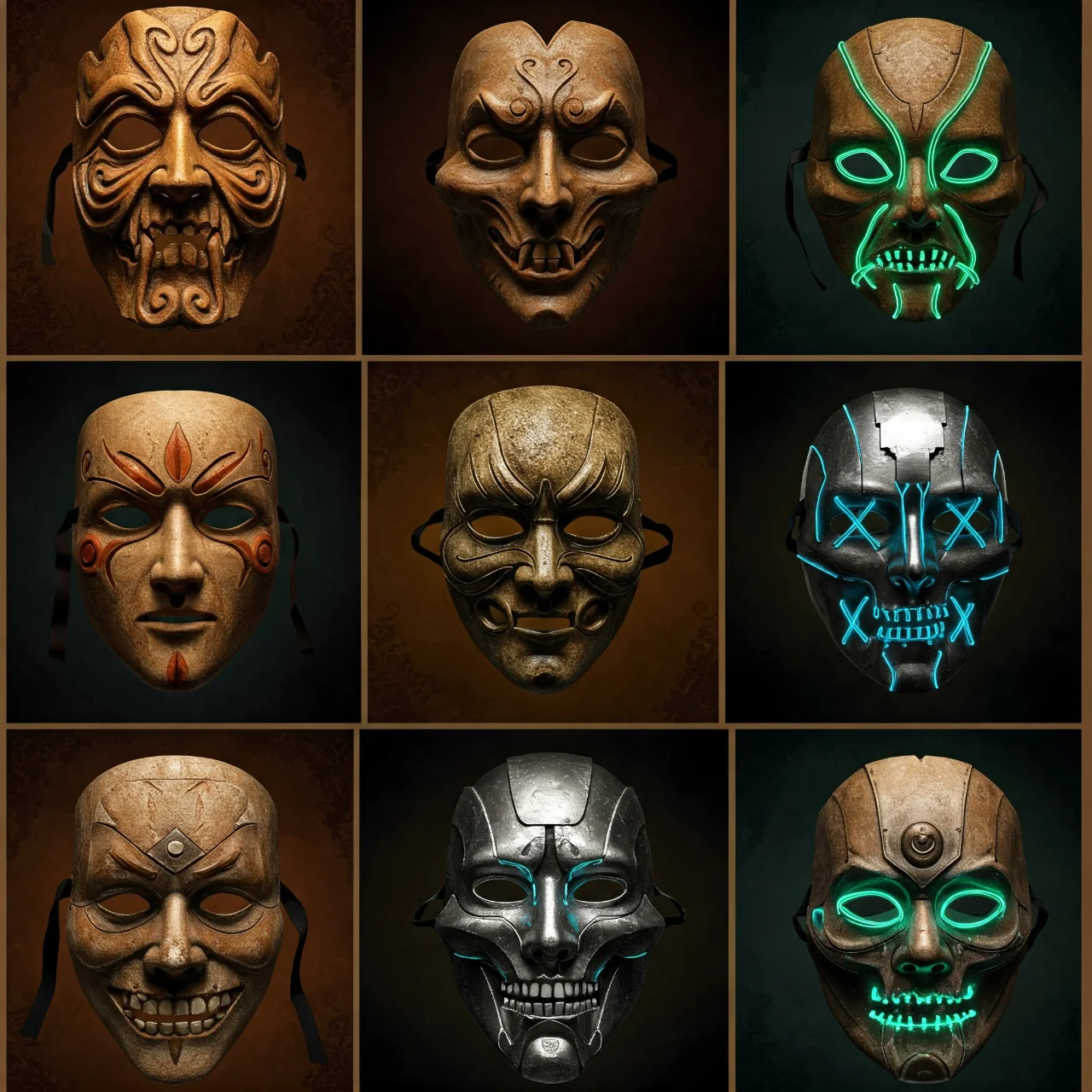 The Origin of the Halloween Mask