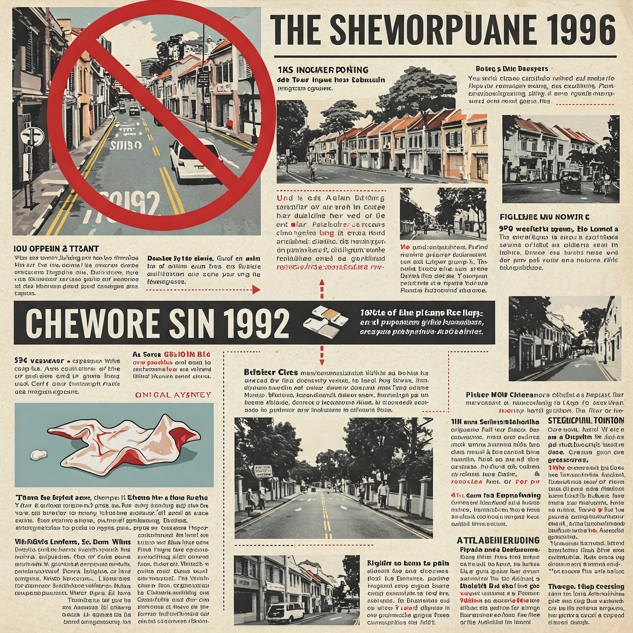 8. Chewing Gum Ban in Singapore (Since 1992)