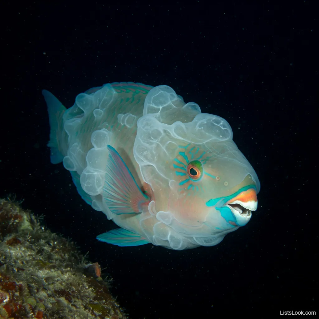 1. Parrotfish's Nighttime Mucus Shield