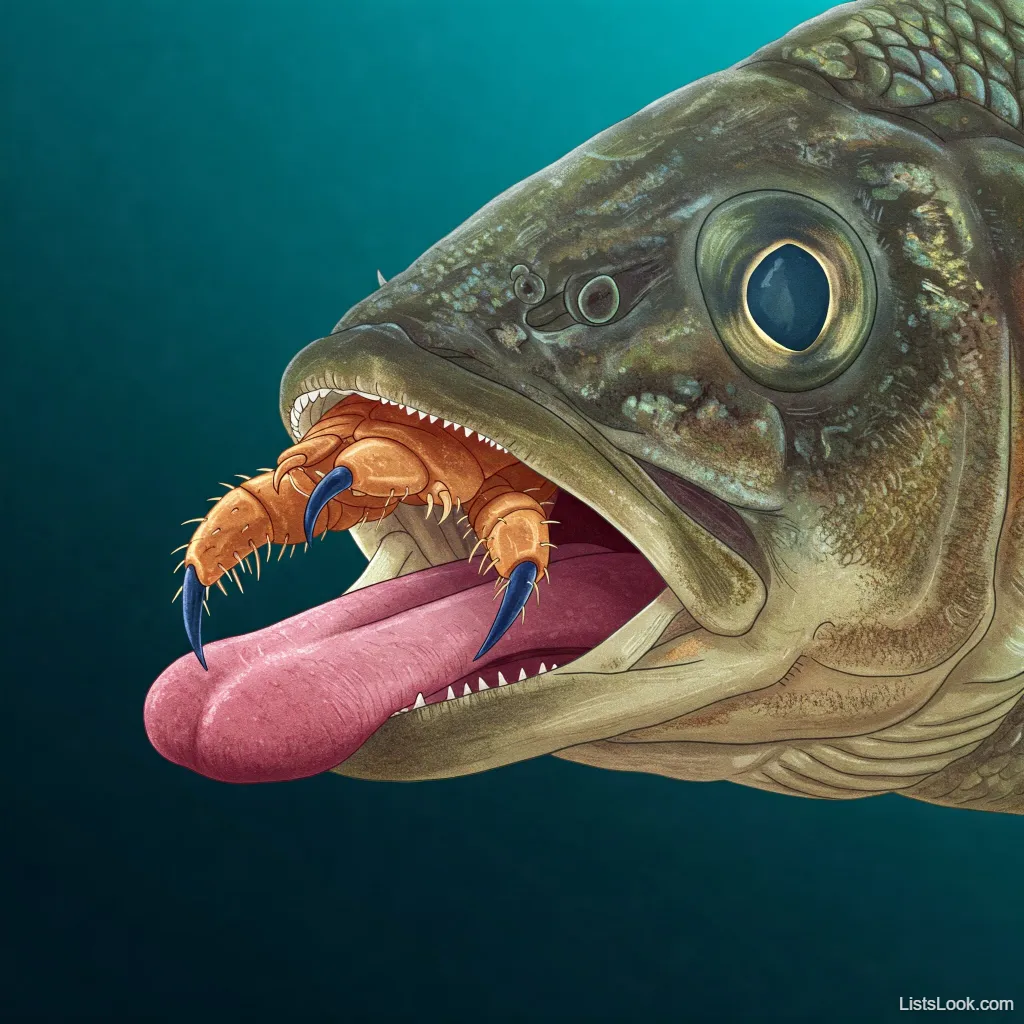 3. Tongue-Eating Parasite Replaces Fish Tongues