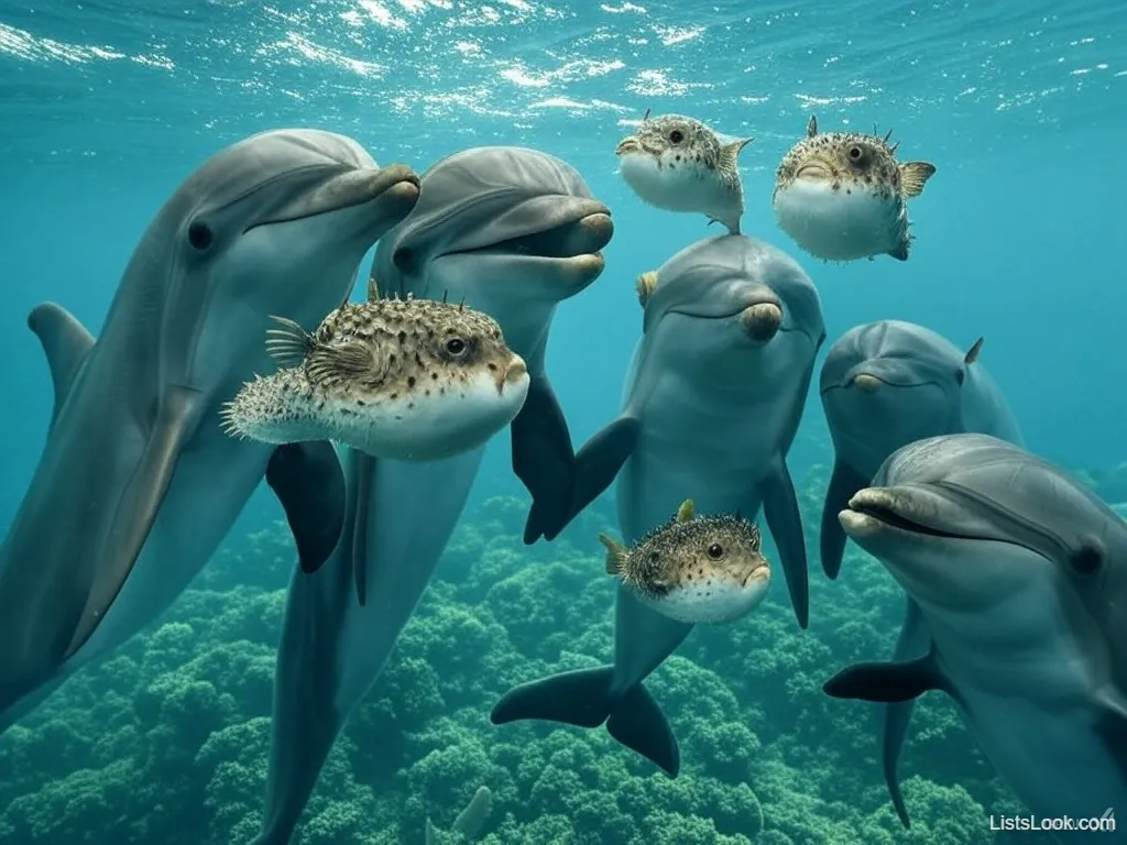 12. Dolphins Use Toxic Pufferfish to Induce Trance-Like States