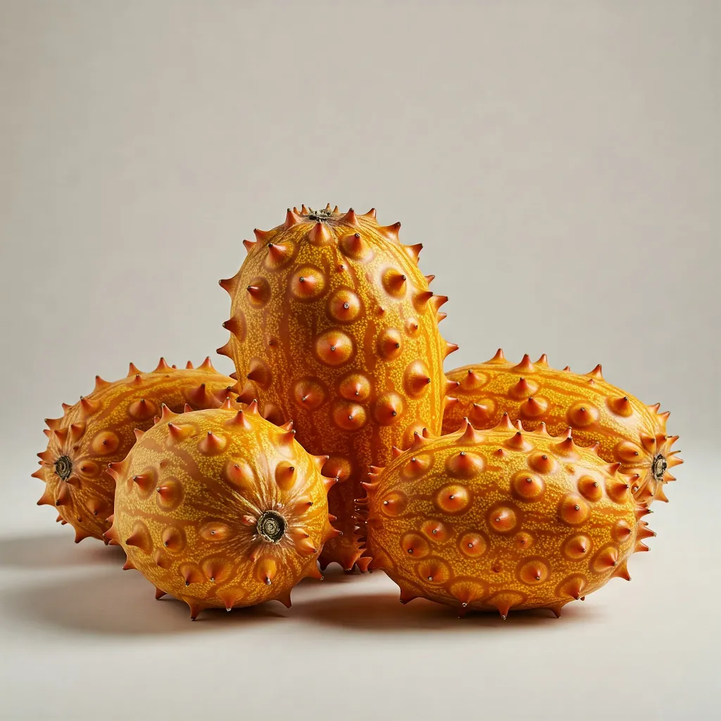 10.  Kiwano (Horned Melon):  Spiky Exterior, Jello-Like Interior