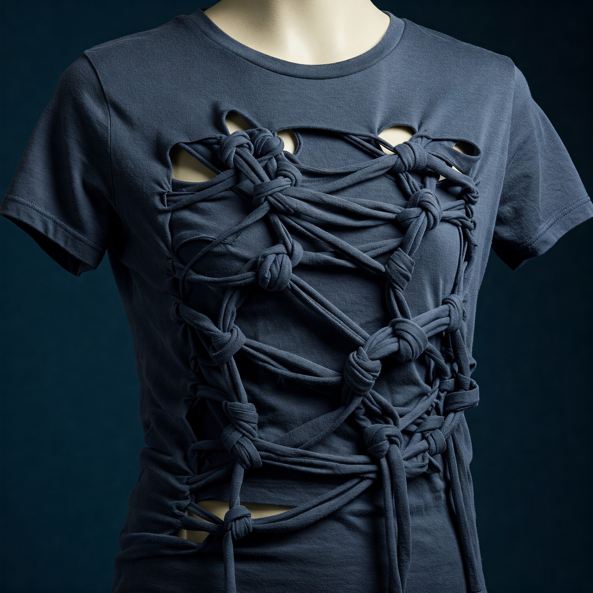1. Transform T-Shirts with Strategic Knotting and Cutting