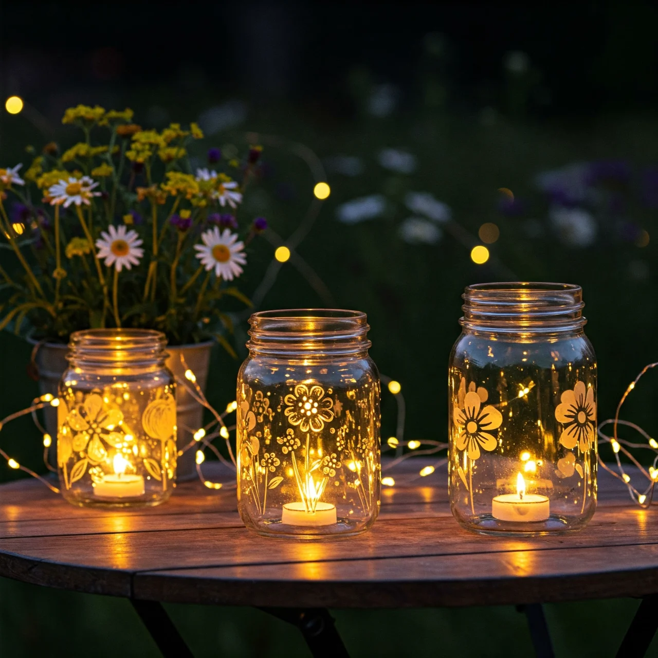 3. Enchanting Mason Jar Lanterns for Warm Summer Nights