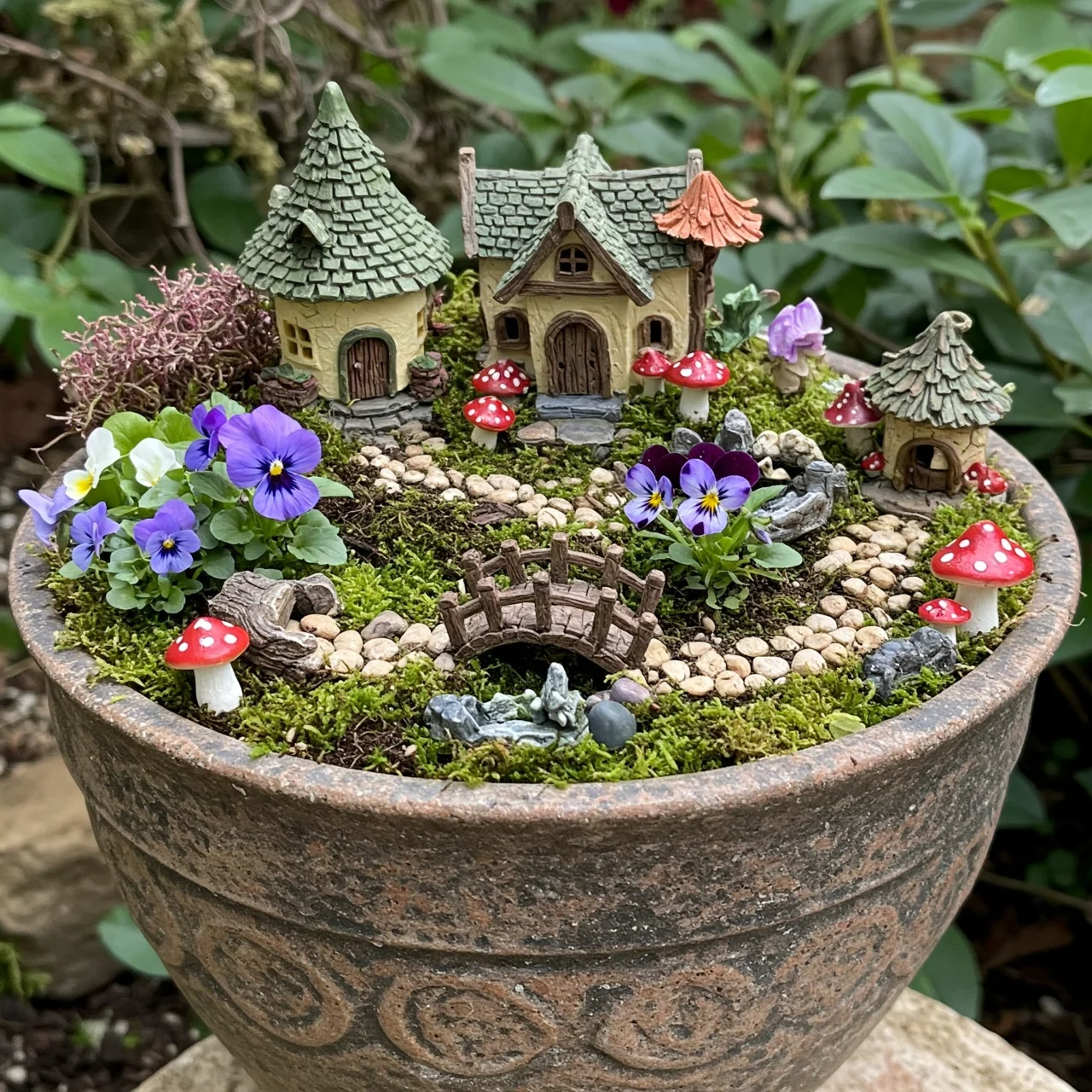 8. Miniature Fairy Garden: A Whimsical World in a Pot