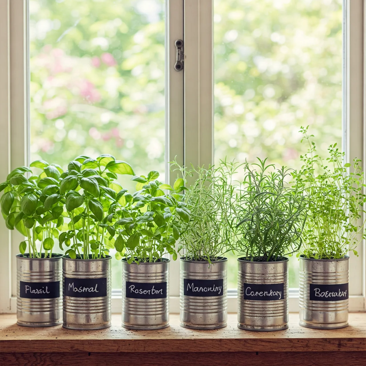 1. Tin Can Herb Garden: Kitchen Scraps to Fresh Flavors