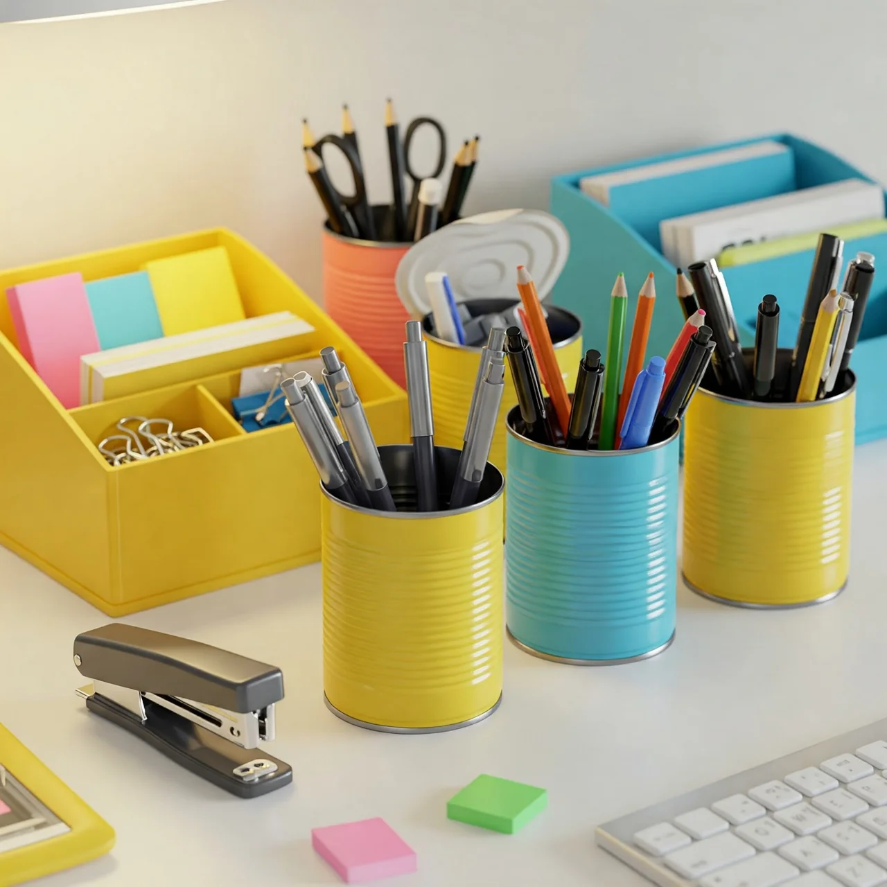 Tin Can Organizers: Desk Tidy Champions