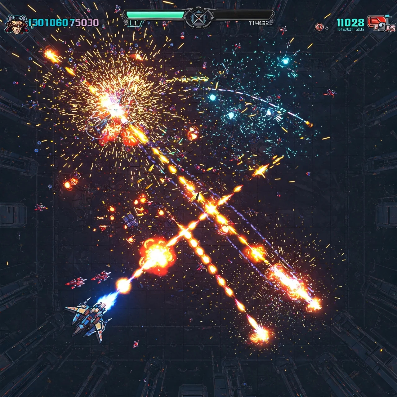 5. Bullet Hell Shooters: Dodge a Symphony of Projectiles