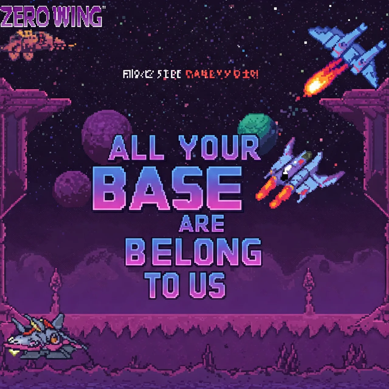 2. All Your Base Are Belong to Us: Gaming Glitches Go Global