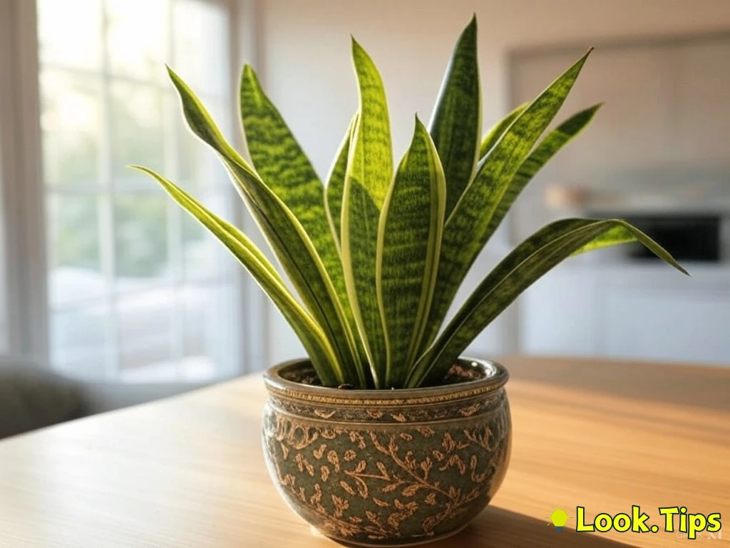 3. Snake Plant (Sansevieria trifasciata)