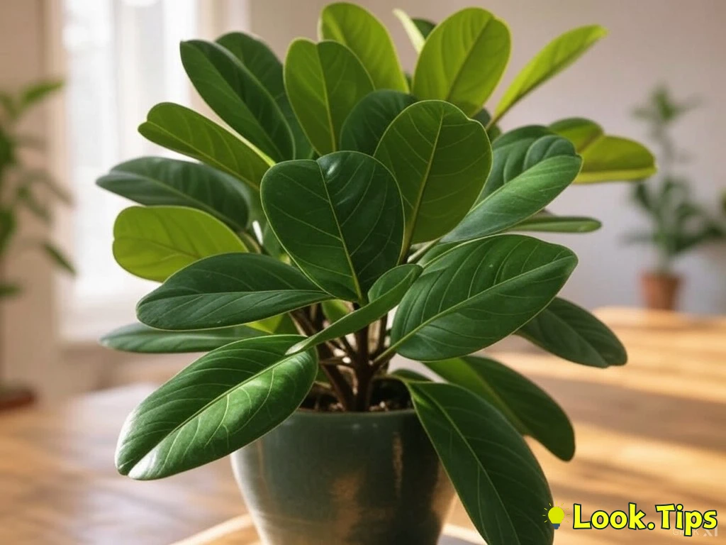 5. Rubber Plant (Ficus elastica)