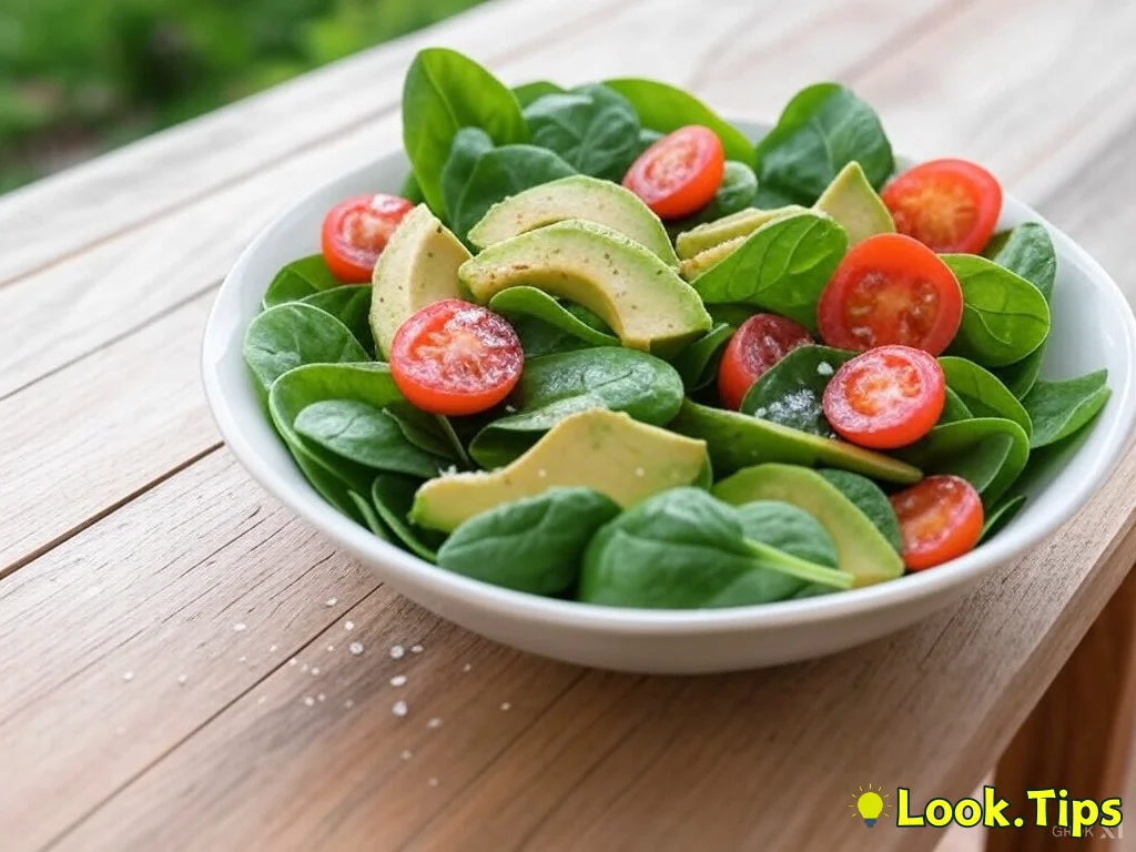 2. Avocado and Spinach Salad