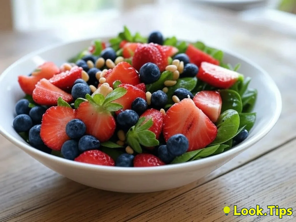 9. Berry and Spinach Salad