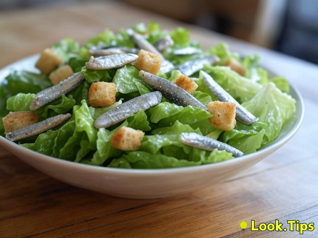 Sardine Caesar Salad