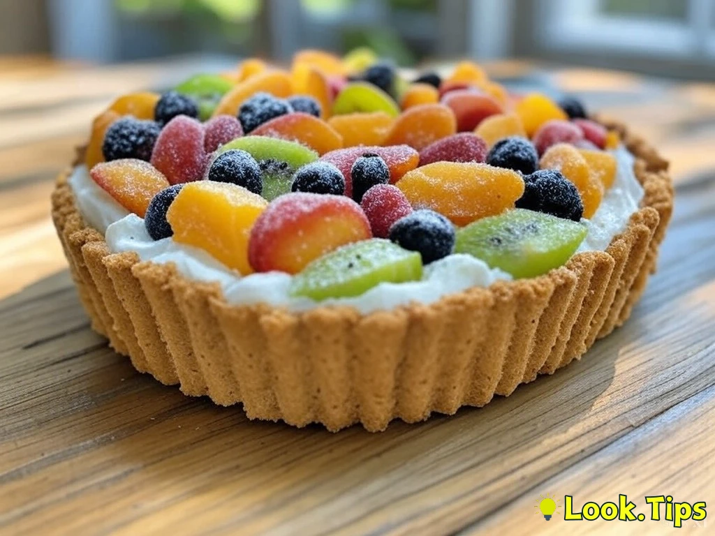 5. No-Bake Frozen Fruit Tart