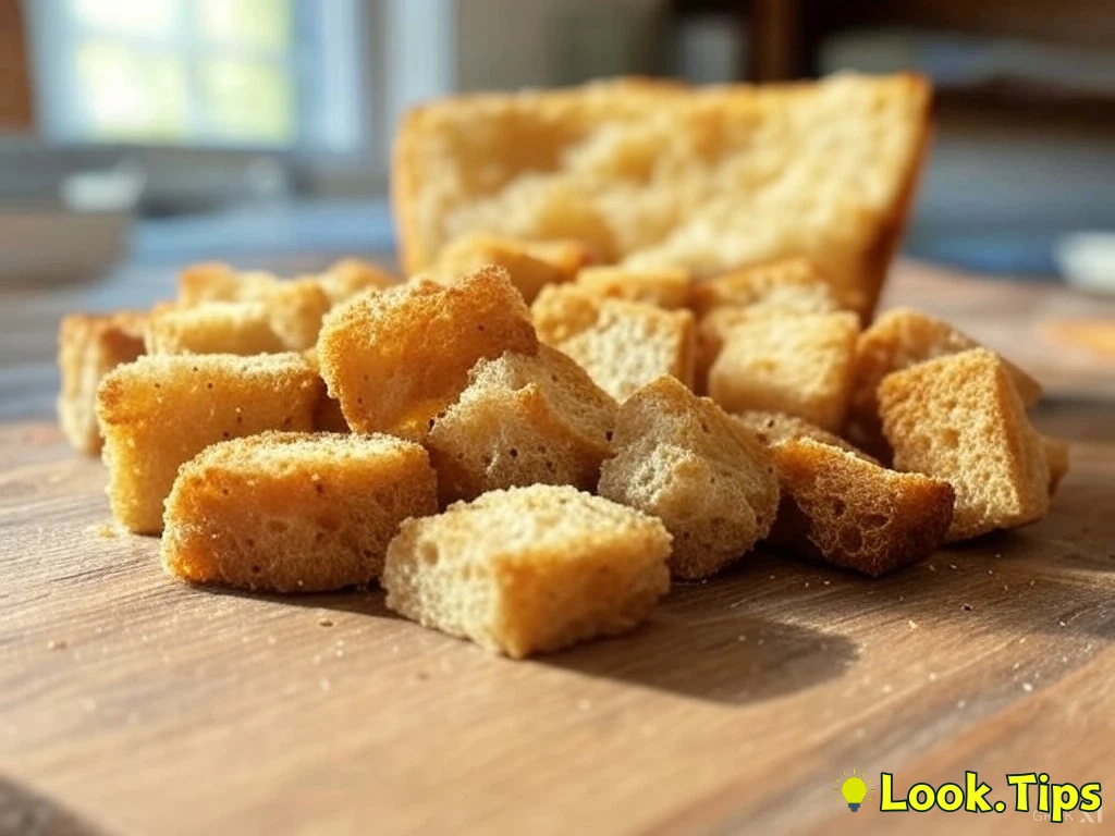 4. Transform Bread into Croutons or Bread Pudding