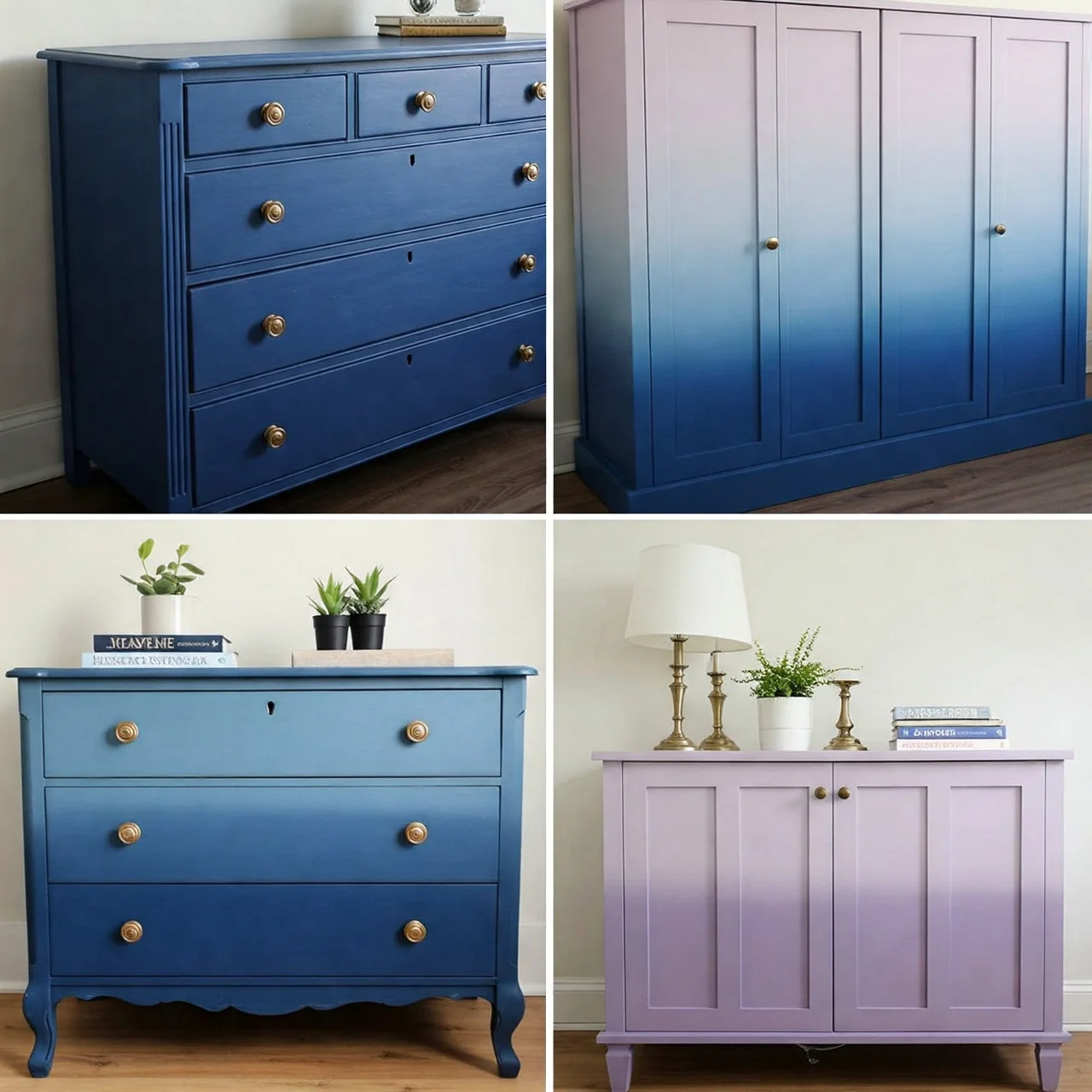 1. Ombre Magic: Gradient Paint Effects for Dressers & Cabinets