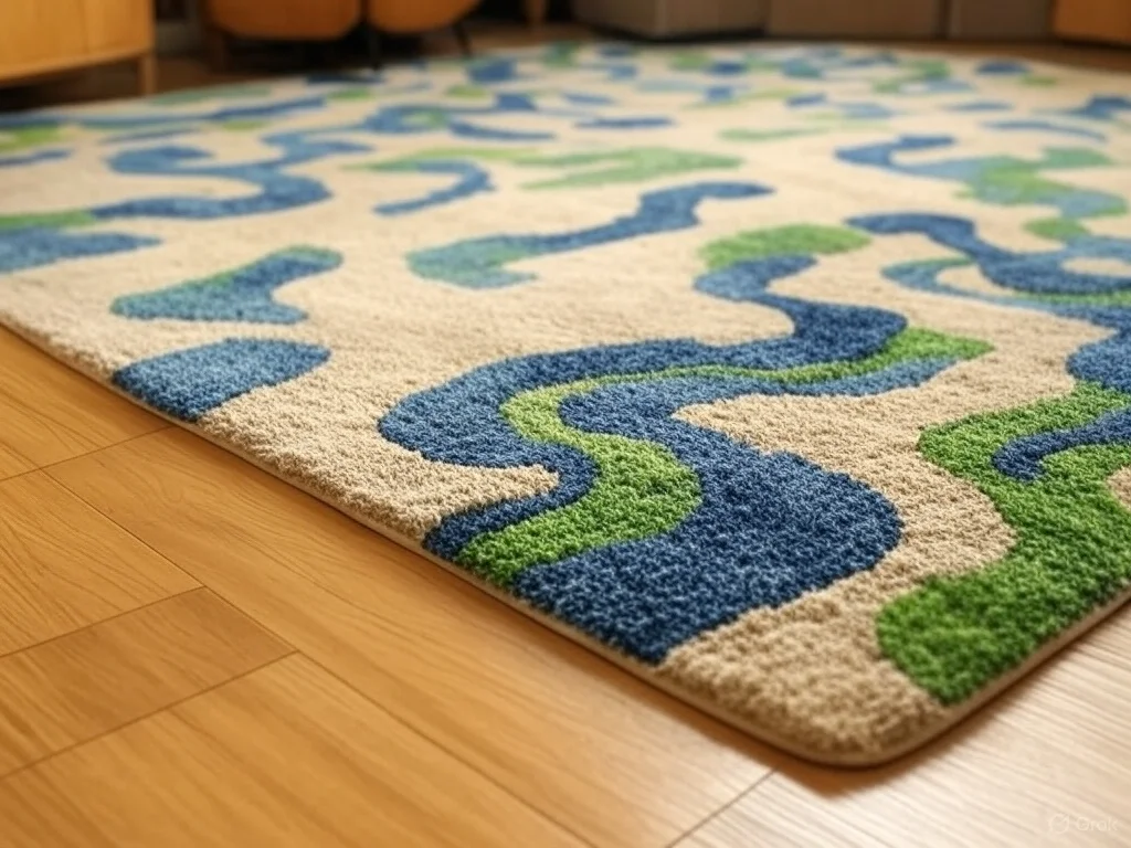 Squiggle Patterned Rug