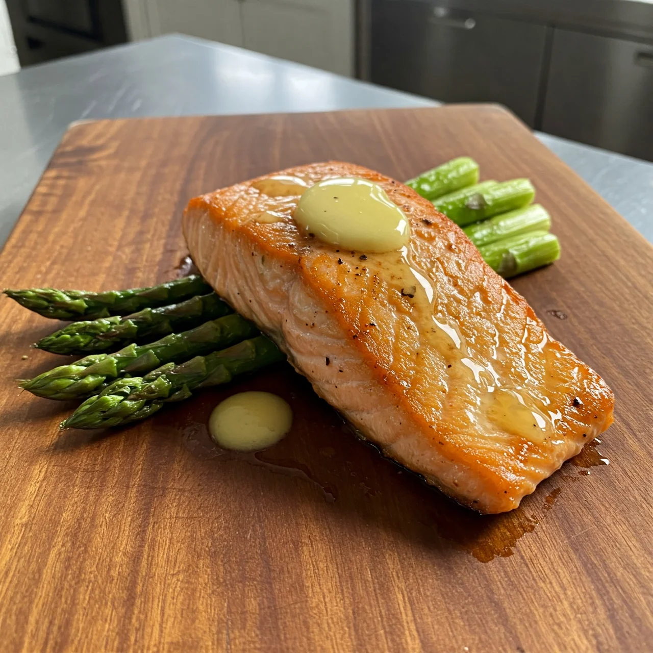 3. Pan-Seared Salmon with Asparagus: Omega-3 Richness on Your Plate