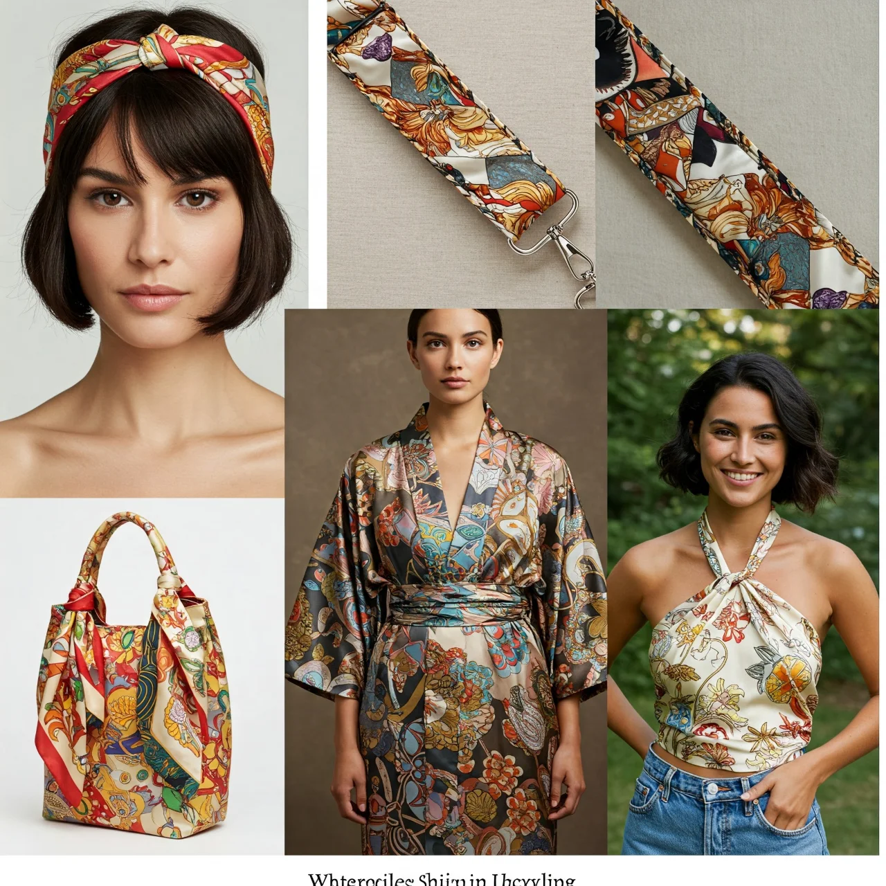 3. Silk Scarf Magic: Elevate Accessories & Garments with Scarves