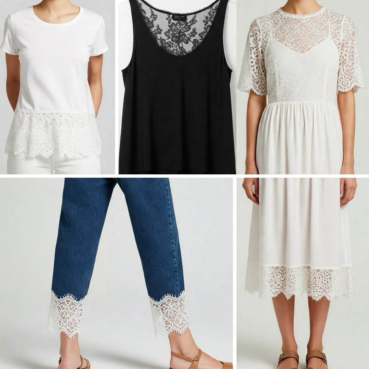 6. Lace Trim Touch: Instantly Elevate Basics with Delicate Details
