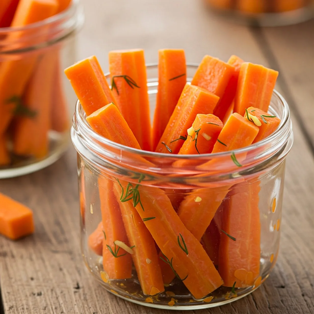1. Zesty Fermented Carrot Sticks: Crunchy Gut Goodness