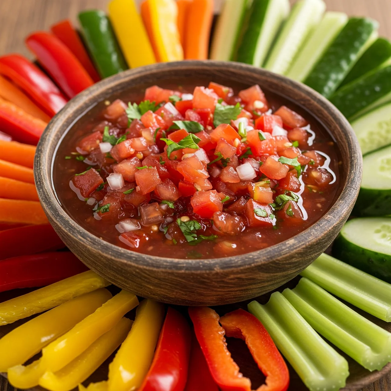 5. Fermented Salsa & Veggie Sticks: Zesty Dip for Gut Health