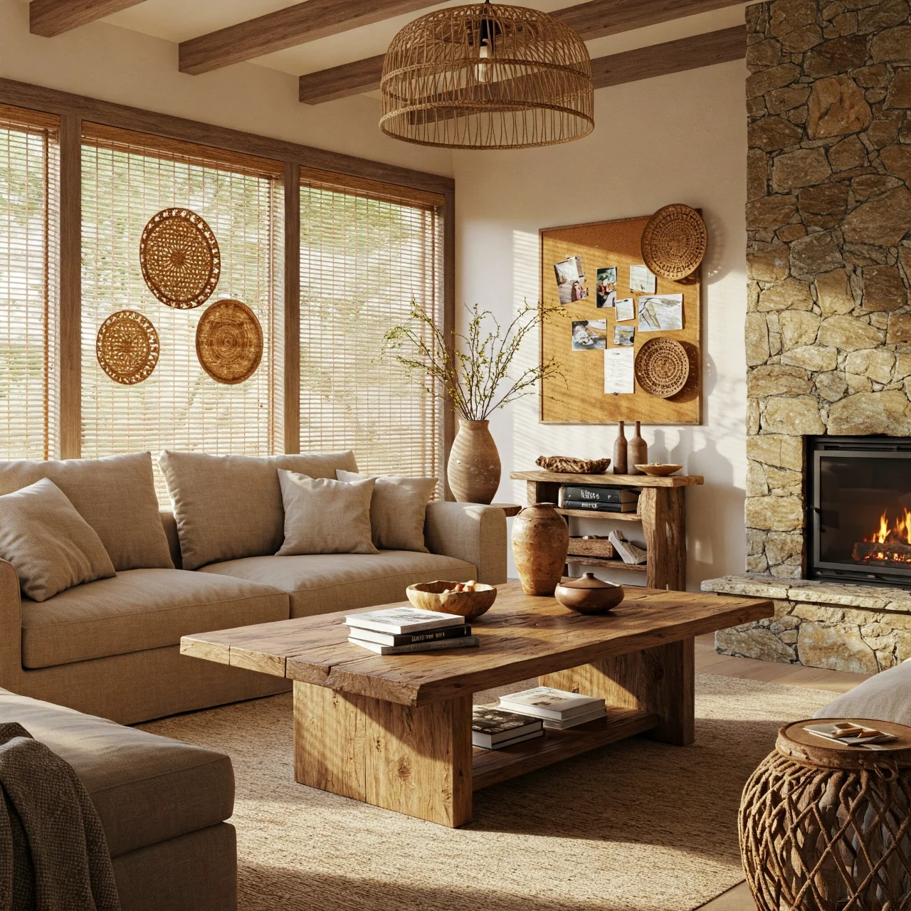 4. Bring the Outdoors In With Natural Materials